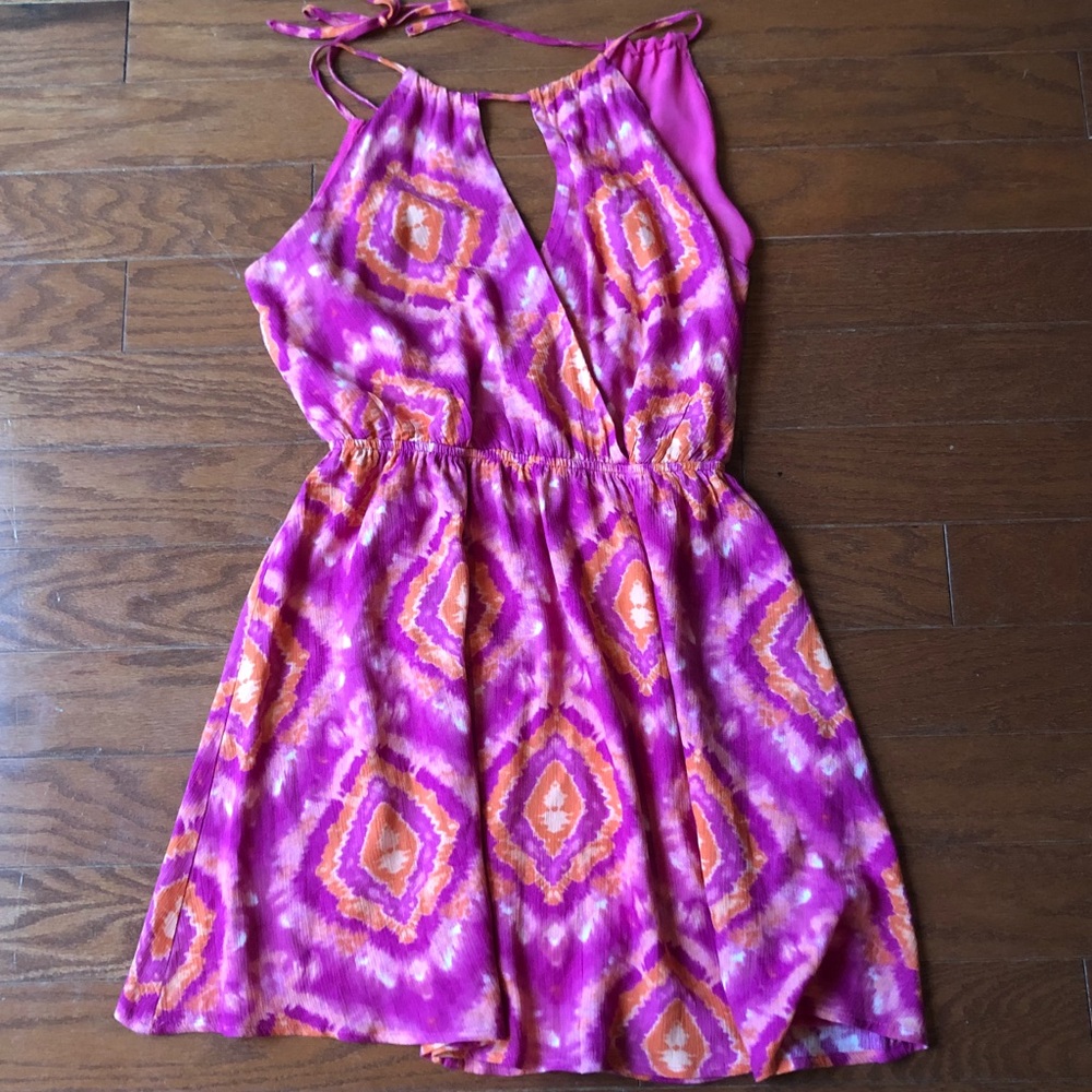 halter-tie dress